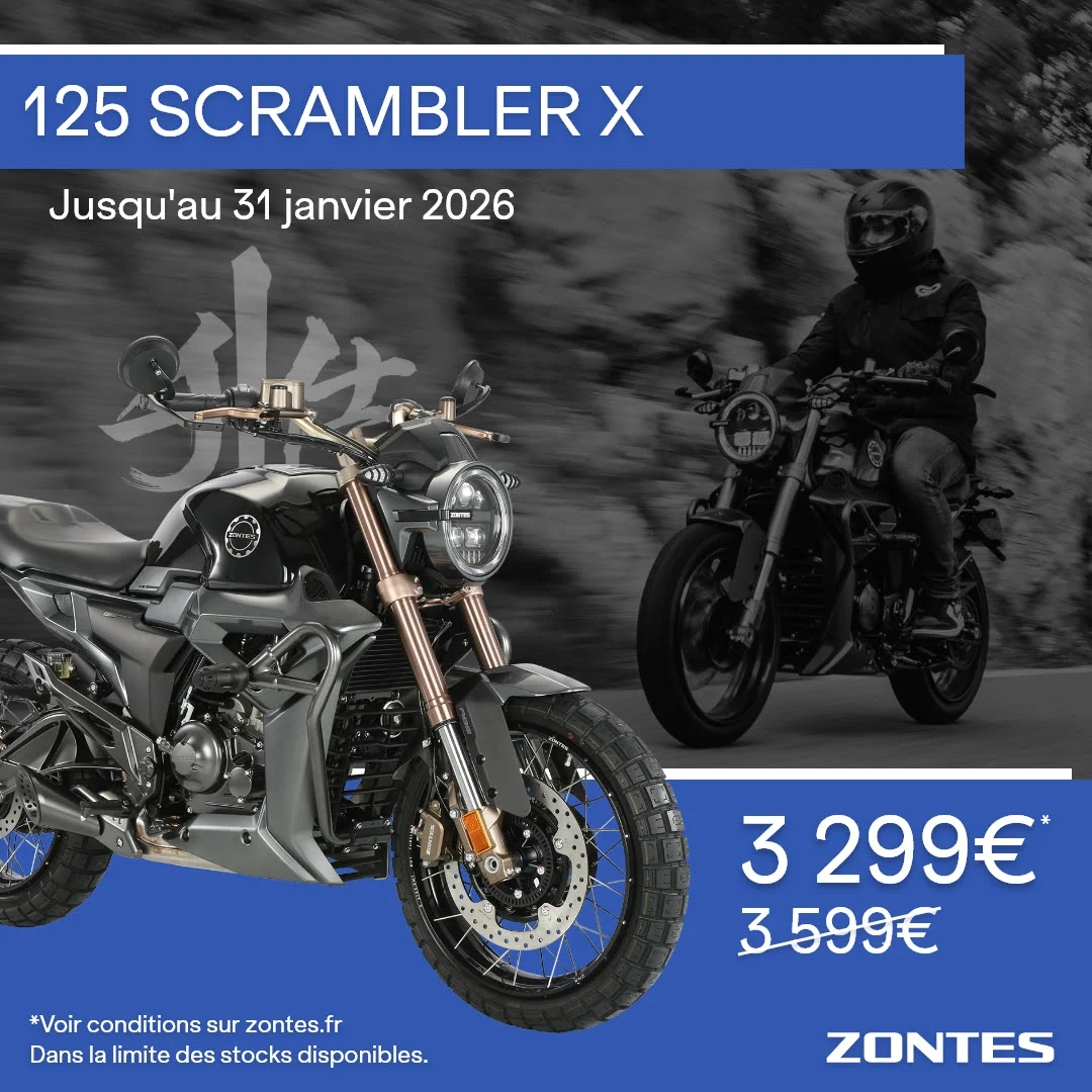 promo 2026 janvier 125 scrambler x