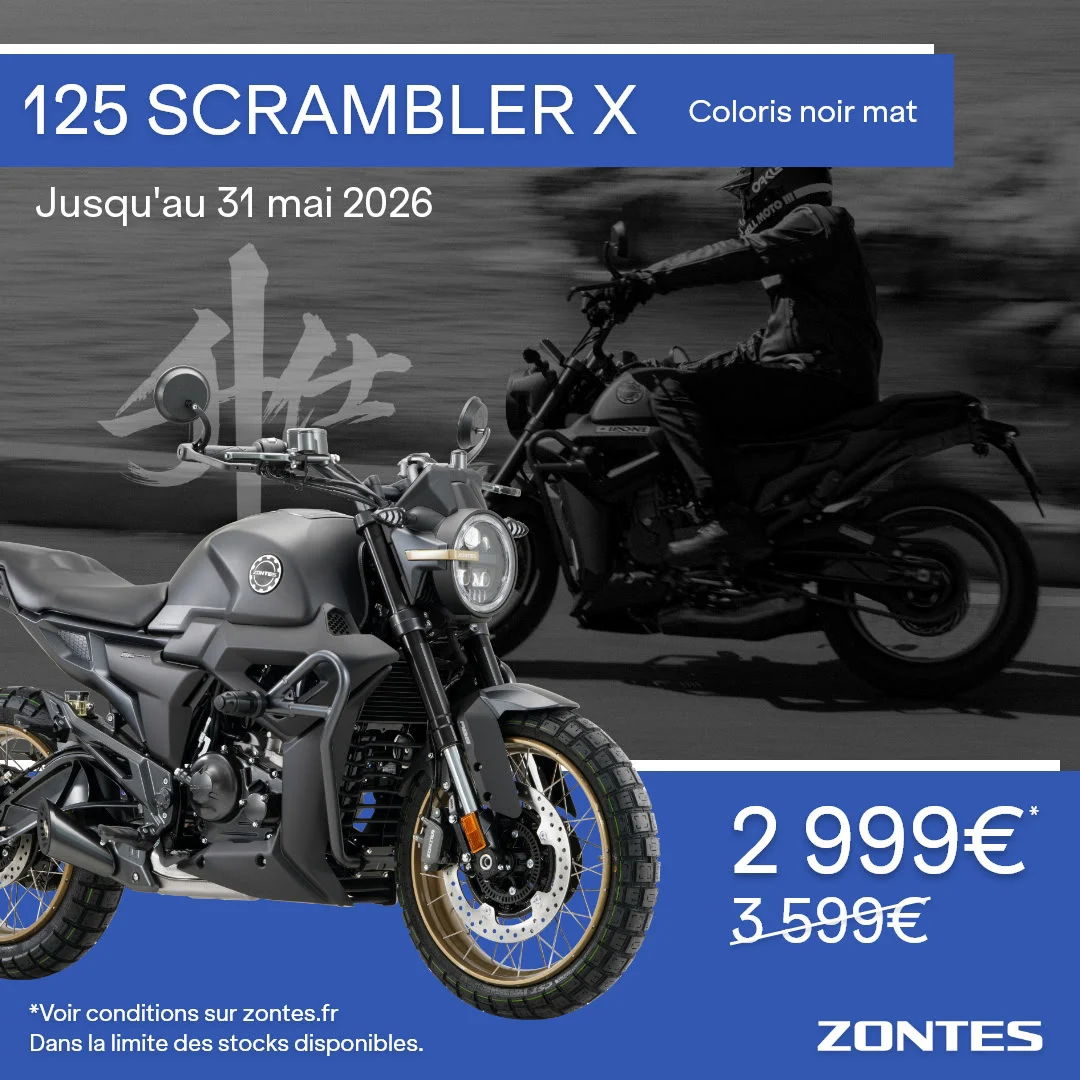 promo zontes mai 26 scrambler x noir mat